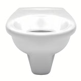 Balta pakabinamas KLOZETAS Fayans Neo iš patvarios sanitarinės keramikos su galiniu nuotaku ir taupiu DualFlush nuleidimu.