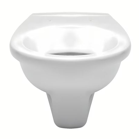 Balta pakabinamas KLOZETAS Fayans Neo iš patvarios sanitarinės keramikos su galiniu nuotaku ir taupiu DualFlush nuleidimu.