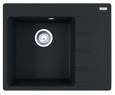 Franke Centro fragranitinis virtuvės plautuvė 50 x 20 cm su sieteliniu vožtuvu ir persipylimu
