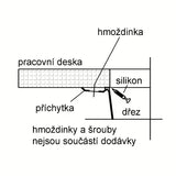 Juoda virtuvinė vieno dubens plautuvė Franke SID 110-50 iš Tectonite medžiagos pro apatinis montavimas po stalviršiu