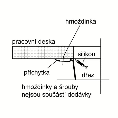 Juoda virtuvinė vieno dubens plautuvė Franke SID 110-50 iš Tectonite medžiagos pro apatinis montavimas po stalviršiu