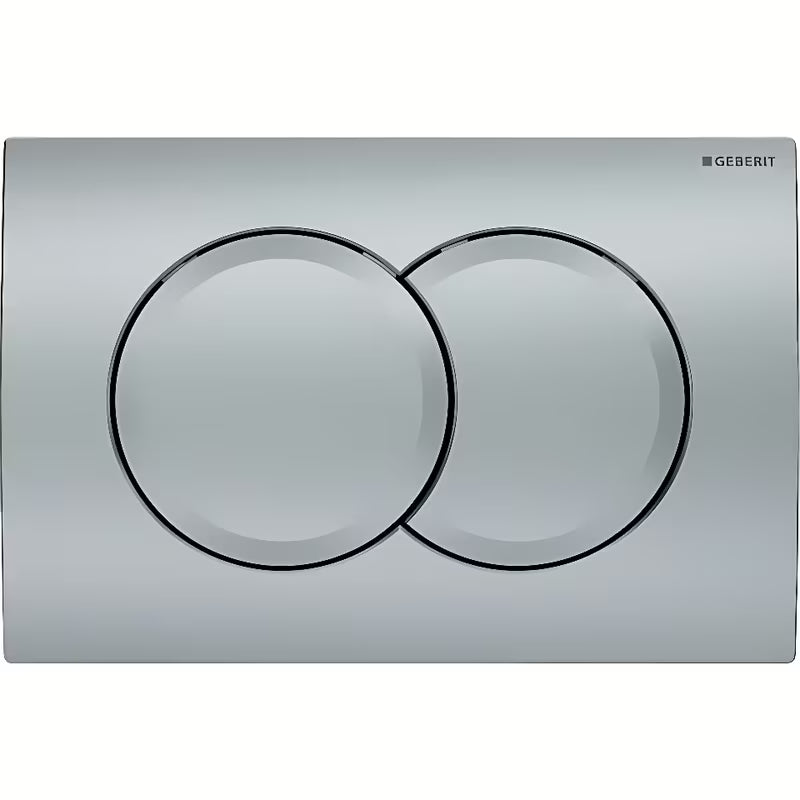 Geberit Delta01 vandens nuleidimo mygtukas matinio chromo apdailos pro potinkiniam bakeliui Geberit Delta