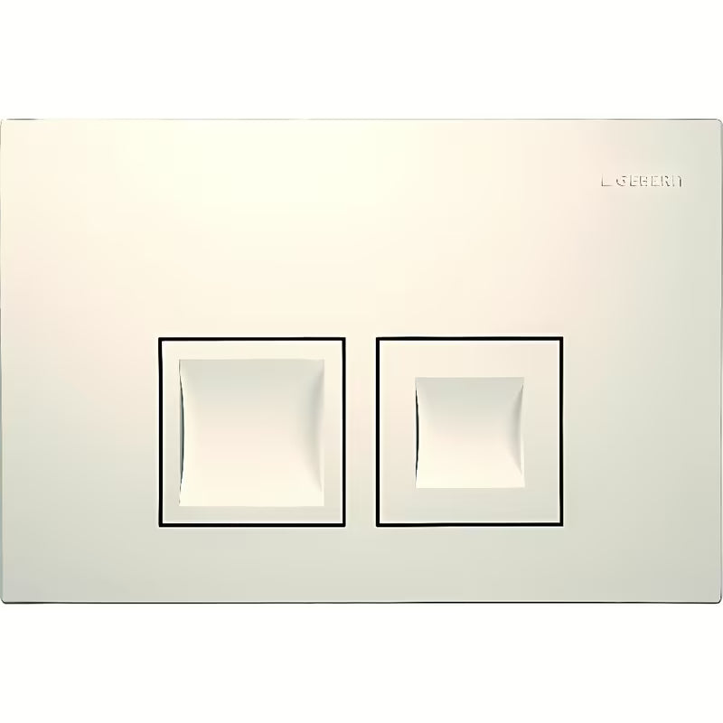Geberit Delta35 vandens nuleidimo mygtukas alpinės baltos spalvos pro dviejų kiekių nuleidimas