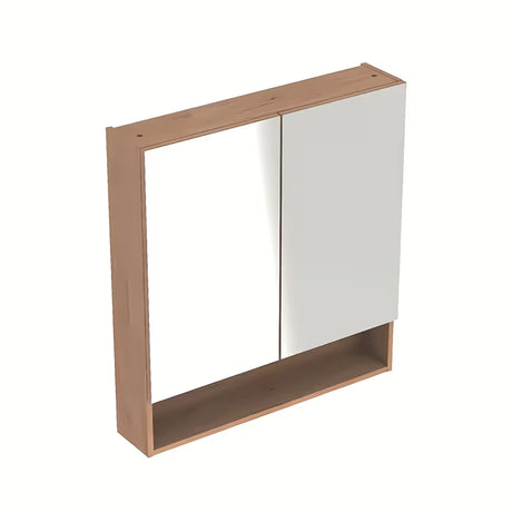 Veidrodinė spintelė Geberit Selnova 78,8 x 85 cm, šviesaus riešuto dekoro hickory