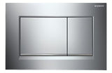 Vandens nuleidimo Mygtukas Geberit Sigma30 pro blizgaus chromo spalvos su matine juostele Sigma potinkinio bakelio