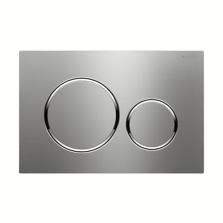 Vandens nuleidimo Mygtukas Geberit Sigma20 Stainless-Brushed apdailos pro potinkiniams bakeliams Geberit Sigma