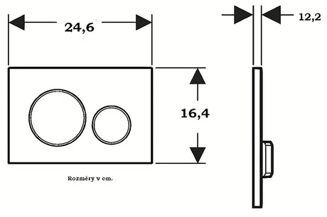 Vandens nuleidimo Mygtukas Geberit Sigma20 Stainless-Brushed apdailos pro potinkiniams bakeliams Geberit Sigma