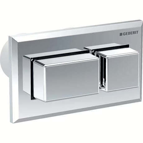 Geberit Sigma vandens nuleidimo mygtukas blizgaus chromo apdailos pro du vandens nuleidimo kiekiai