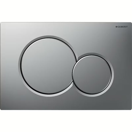 Vandens nuleidimo Mygtukas Geberit Sigma01, matinio chromo spalvos, pro potinkiniam bakeliui Geberit Sigma