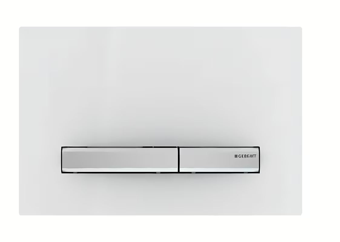 Geberit Sigma50 vandens nuleidimo mygtukas pro potinkiniams bakeliams Geberit Sigma baltos spalvos