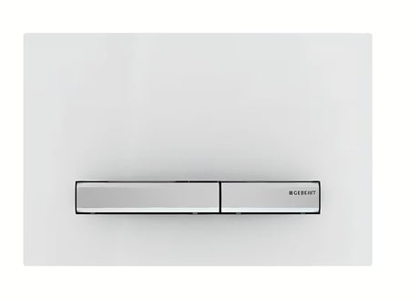 Geberit Sigma50 vandens nuleidimo mygtukas pro potinkiniams bakeliams Geberit Sigma baltos spalvos