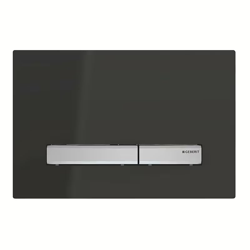 Geberit Sigma50 vandens nuleidimo mygtukas juodos spalvos su chromuotais mygtukais pro moduliams Geberit Sigma