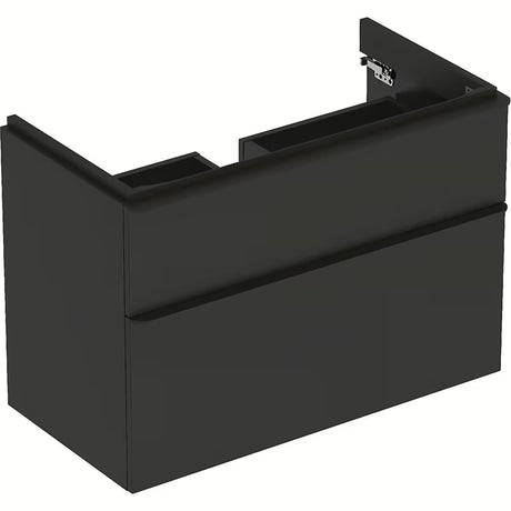Pakabinama spintelė po praustuvu Geberit Smyle Square 88,4x47x62 cm, antracito spalvos