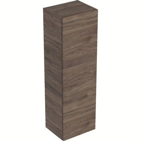Geberit Smyle Square pakabinama aukšta vonios spintelė 36x118x30 cm, riešuto dekoro