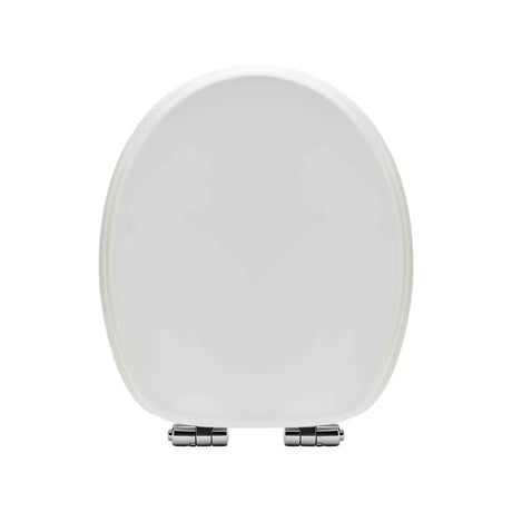 Balta KLOZETO dangtis Glacera iš MDF su softclose technologija ir žalvariniais vyriais