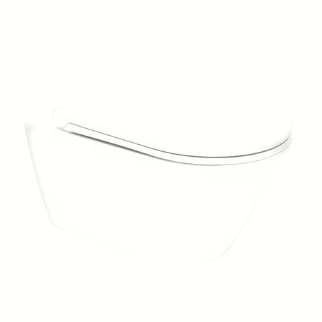 Pakabinamas KLOZETAS Glacera Ava iš blizgios baltos keramikos, su Rimless technologija ir paslėptu tvirtinimu