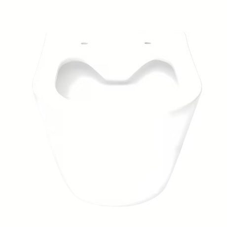 Pakabinamas KLOZETAS Glacera Ava iš blizgios baltos keramikos, su Rimless technologija ir paslėptu tvirtinimu