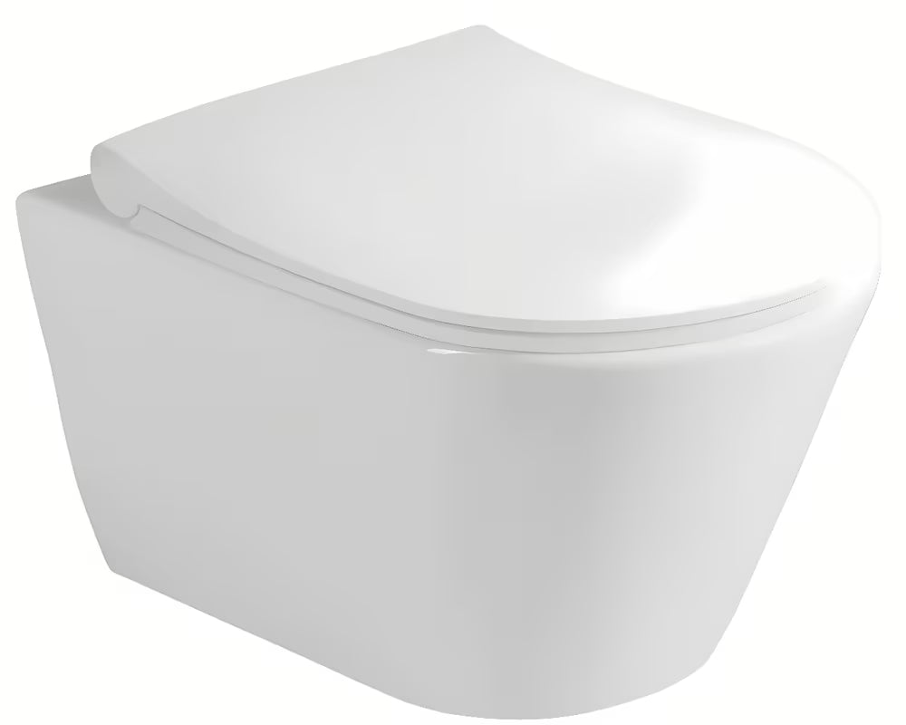 Pakabinami WC komplektas Glacera Ava su montavimo moduliu Geberit Duofix pro montuoti prie priekinės sienelės