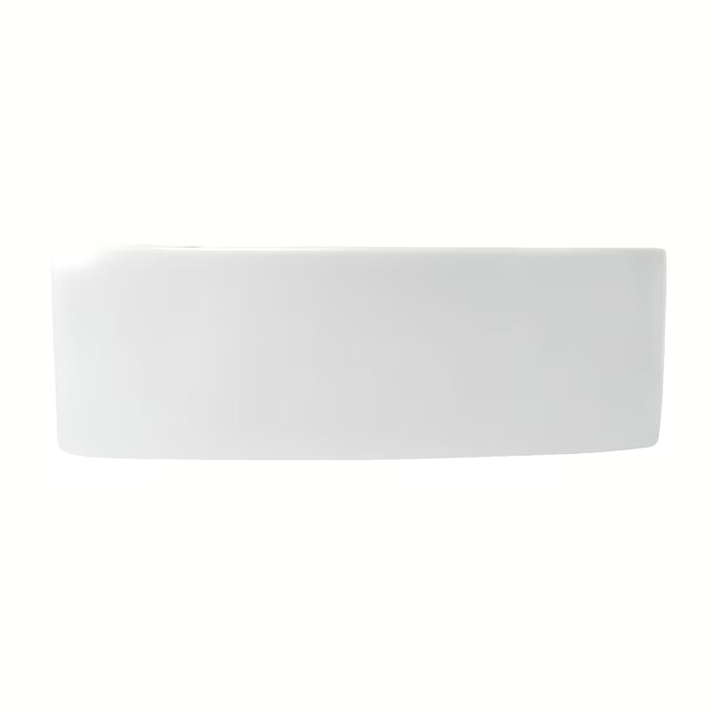 Baltas keraminis kampiniai mažas praustuvas Glacera Bigio 42 x 29,5 cm su anga pro maišytuvui kairėje