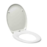 Balta universali KLOZETO dangtis Glacera Easy iš duroplasto su softclose ir EasyLock tvirtinimu