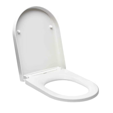 Balta KLOZETO dangtis Glacera Easy iš duroplasto su tyliu softclose užsidarymu ir EasyLock tvirtinimu