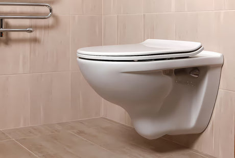 Balta itin plona KLOZETO dangtis Glacera EasySlim33 iš duroplasto su softclose ir EasyLock tvirtinimu
