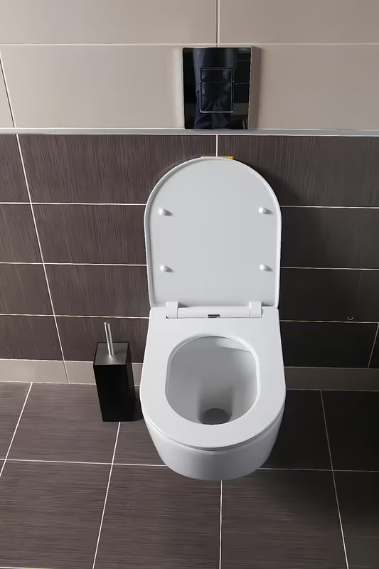 Balta itin plona KLOZETO dangtis Glacera EasySlim44 iš duroplasto su softclose vyriais ir EasyLock tvirtinimu.