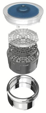 Chromuotas Grohe aeratorius su išoriniu sriegiu M 24 x 1 ir Grohe StarLight paviršiumi