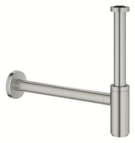 Praustuvo sifonas Grohe supersteel DN 32 su didele rozete ir užsukamu dangteliu