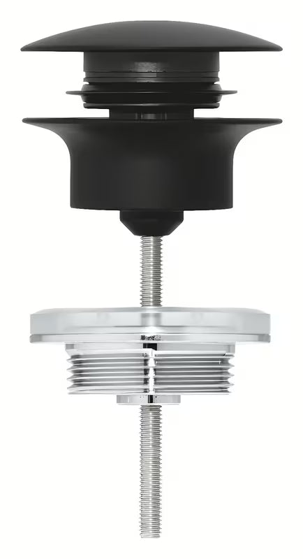 Praustuvo dugno vožtuvas Grohe Phantom Black spalvos su click-clack dugno vožtuvu