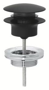 Praustuvo dugno vožtuvas Grohe Phantom Black spalvos su click-clack dugno vožtuvu