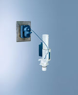 Grohe pertvarkymo rinkinys į dvigubą nuleidimą su Grohe WaterSaving technologija ir reguliuojamu 6–9 l srautu.