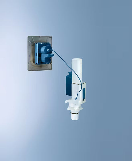 Grohe pertvarkymo rinkinys į dvigubą nuleidimą su Grohe WaterSaving technologija ir reguliuojamu 6–9 l srautu.