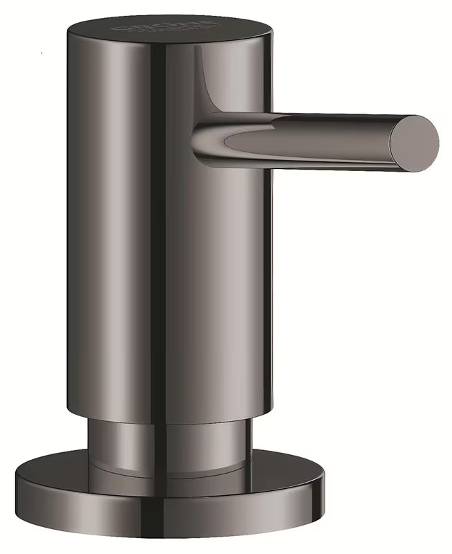 Skysto muilo dozatorius Grohe, hard graphite apdailos, su atsargine 500 ml talpa