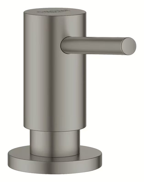 Grohe skysto muilo dozatorius su brushed hard graphite apdaila ir atsargine 500 ml talpa.