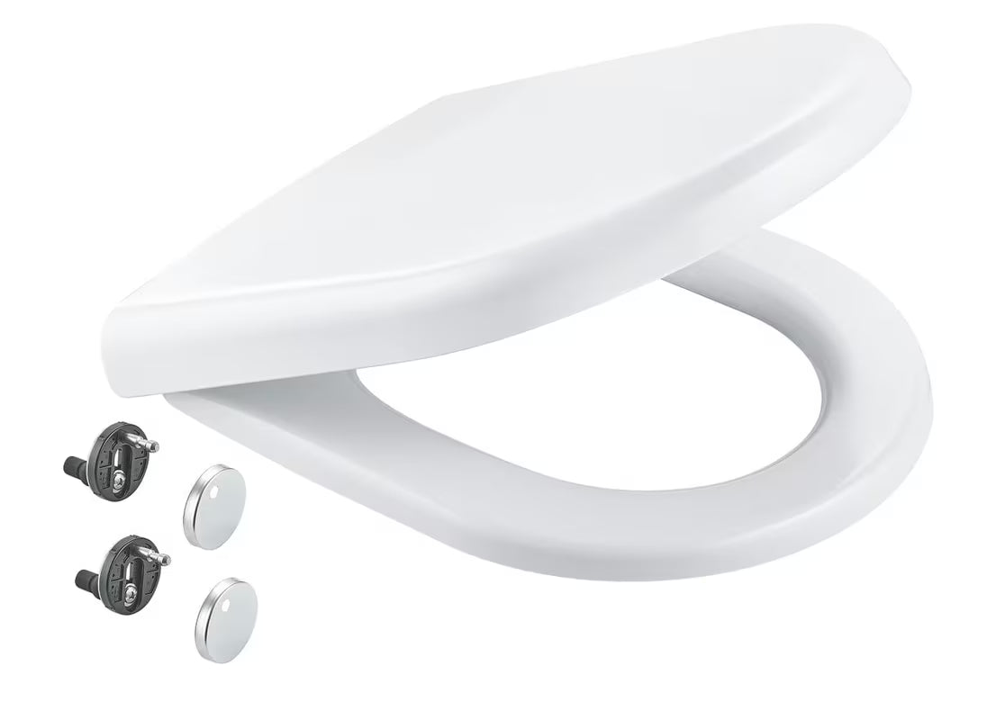 KLOZETO dangtis Grohe alpinės baltos spalvos su softclose ir montavimo rinkiniu