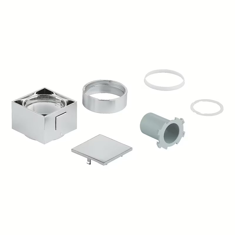 Grohe Grohtherm Cube temperatūros valdymo rankenėlė, chromo spalvos, su mygtuku SafeStop