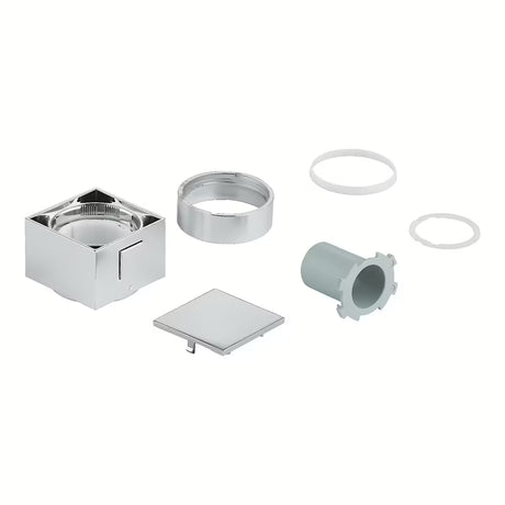 Grohe Grohtherm Cube temperatūros valdymo rankenėlė, chromo spalvos, su mygtuku SafeStop