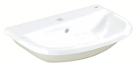 Įleidžiamas praustuvas Grohe Bau Ceramic 55, alpine white spalvos, su persipylimu ir anga pro maišytuvui