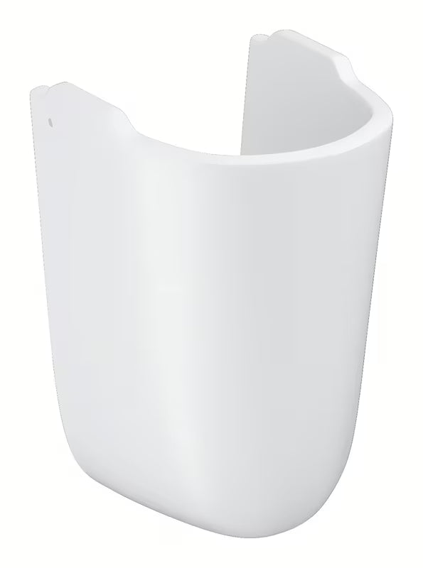 Pusapdė pro praustuvui Grohe Bau Ceramic, alpinės baltos spalvos pro, sifonui ir vamzdžiams uždengti