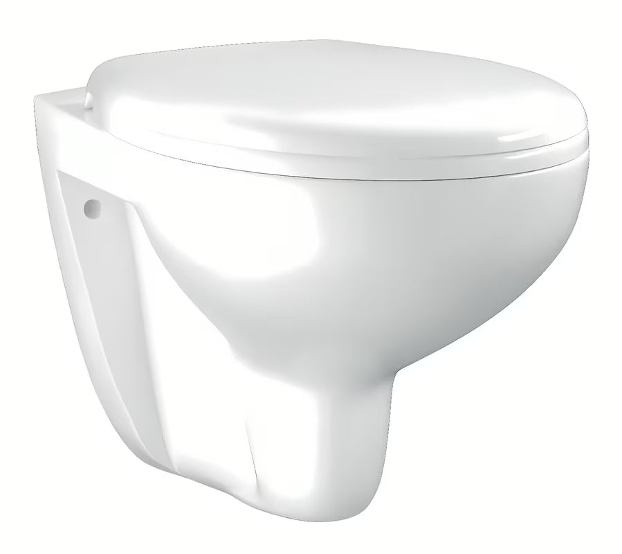 Pakabinamas KLOZETAS Grohe Bau Ceramic baltos spalvos Alpine White su berėme Rimless konstrukcija