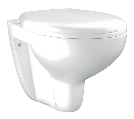Pakabinamas KLOZETAS Grohe Bau Ceramic baltos spalvos Alpine White su berėme Rimless konstrukcija
