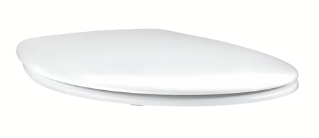 Baltas KLOZETO dangtis Grohe Bau Ceramic su dangčiu, softclose lėtu nusileidimu ir greitu nuėmimu pro lengvam valymui.