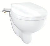 Rankinis bidė dangtis Grohe Bau Ceramic iš duroplasto su softclose funkcija, spalva – alpine-white.