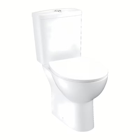 Balti PASTATOMAS klozetas Grohe Bau Ceramic su Rimless dubeniu ir slim sėdyne softclose