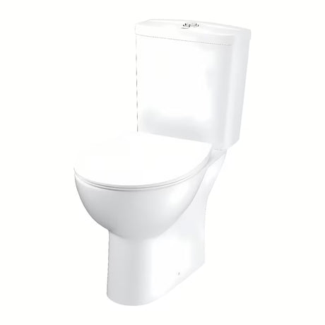Balti PASTATOMAS klozetas Grohe Bau Ceramic su Rimless dubeniu ir slim sėdyne softclose