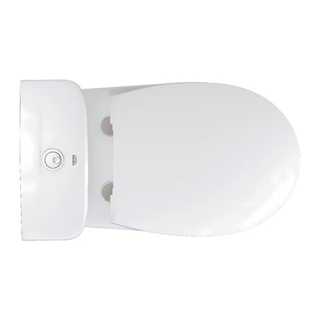 Balti PASTATOMAS klozetas Grohe Bau Ceramic su Rimless dubeniu ir slim sėdyne softclose
