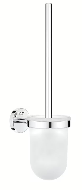 Sieninė WC šepetys Grohe baucosmopolitan, chromo spalvos, su paslėptu tvirtinimu