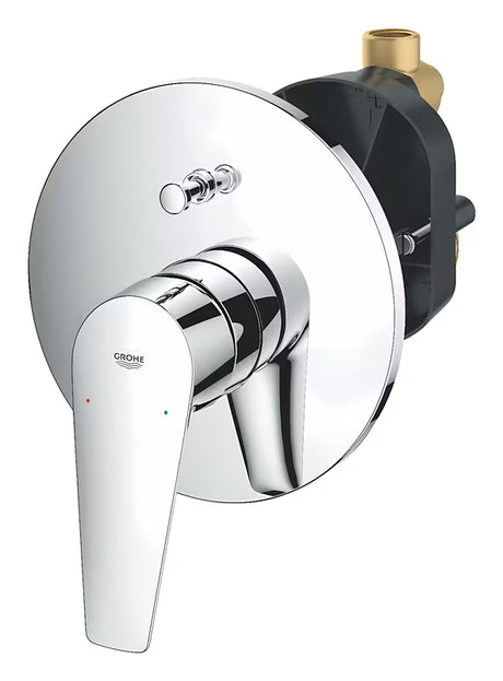 Grohe bauedge potinkinė svirtinis dušo ir vonios maišytuvas chromo spalvos