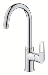 Grohe bauloop aukšta svirtinis praustuvo maišytuvas chromo spalvos su praustuvo dugno vožtuvas.